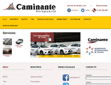 Tablet Screenshot of caminante-aeropuerto.com.mx